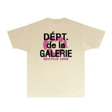 Gallery Dept T Shirt Retro Printed Loose Short-Sleeved Shirt