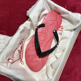 Louboutin-style red bottom shoes wind clmen's slippers red bottom non-slipabrasion resistant breathable fashiontrendy men's shoes hot style