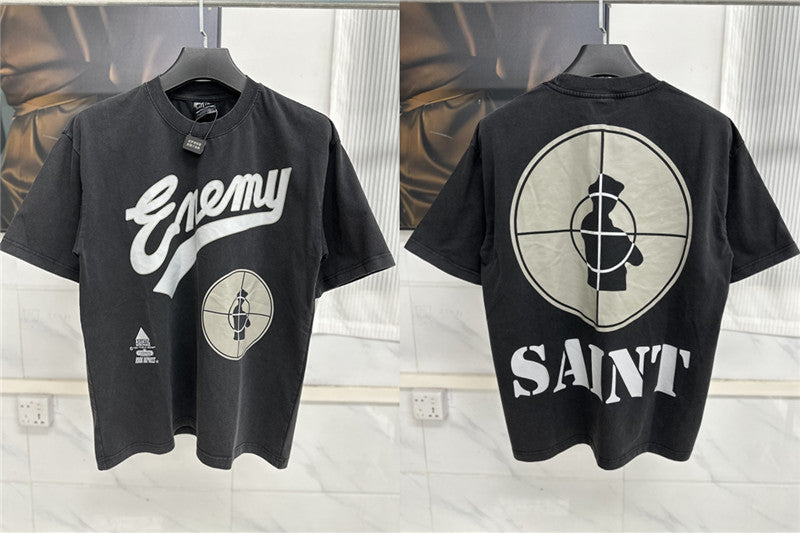 Men Vintage T-Shirts Saint Michael "Enemy"