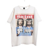 Saint Michael T Shirt Distressed Portrait Printing Short Sleeve Casual Pop T-shirt