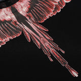 Marcelo Burlon T Shirt MB Brown Wings Pattern Pure Cotton Men and Women Same Style