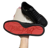Louboutin-style red bottom shoes export europe station cl red bottom shoes electric embroidery low top high top men's shoes red bottom couple trendy rivets casualtie back