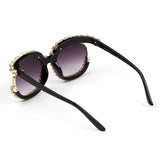 Trendy punk glasses diamond sunglasses