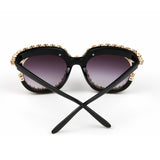 Trendy punk glasses diamond sunglasses