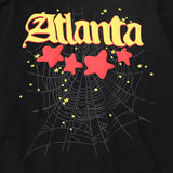 Sp5der Hoodie Cobweb Puff Print Pure Cotton