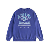 Amiri Distressed Sweatshirt Printed Trendy Pure Cotton