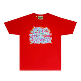 Gallery Dept T Shirt Retro Printed Loose Short-Sleeved Shirt