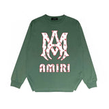 Amiri Long Sleeved Shirt Printed Trendy Pure Cotton