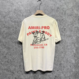 Amiri t shirts bull printing short sleeve