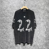 Amiri washed t-shirt digital vine short sleeve