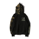 Bathing Ape Hoodie Camouflage Casual Hoodie Men's and Women's Cardigan Zip Sweater Jacket