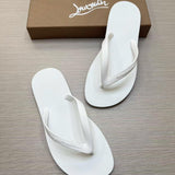 Louboutin-style red bottom shoes european station clbest selling red bottom summerflats rubber flip-flops casual beach sandals outdoor men's shoes