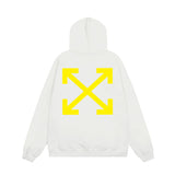 OFF WHITE Hoodie Trendy Street Style Personalized Cotton