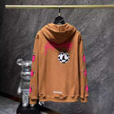 Chh Chrome Hearts Hoodie Autumn/Winter Sanskrit Alphabet Graffiti Embroidery Mouth Print Casual Loose Hooded Sweater