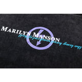 Marilyn Manson T Shirt Marilyn Manson Vintage Heavy Distressed Short Sleeve T-shirt