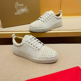 Louboutin-style red bottom shoes spring autum red bottom cl european station k-style british casual small black shoes good men's spike shoes