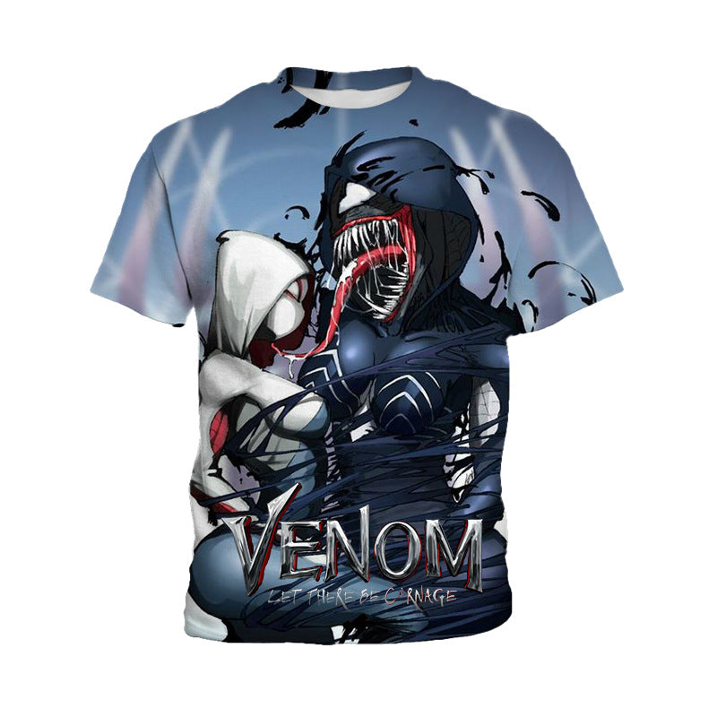 Marvel T Shirt Men's Short Sleeve Printed T-shirt Casual Fashion