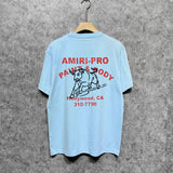 Amiri t shirts bull printing short sleeve