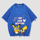 Men and Women Pokemon Pikachu T Shirt Y Pikachu Short Sleeve T-shirt