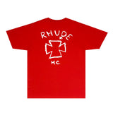 Rhude T Shirts Printed Trendy Pure Cotton