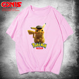 Men and Women Pokemon Pikachu T Shirt Pikachu Short Sleeve T-shirt for Men and Women