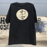 Men Vintage T-Shirts "PinkFloyd" Washed black Tee