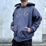 Mens Vintage T-Shirts Saint Michael Washing vintage Loose Hooded Sweater Hoodie