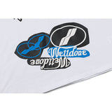 We11 Done T Shirts Graffiti Letters Badge Printed Oversize Loose Couple