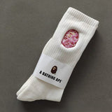 Bape Socks Male Female Medium Tall Tube