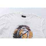 Fog Essentials T Shirts FOG Vintage Wheat Ear Print Crew Neck Short Sleeve