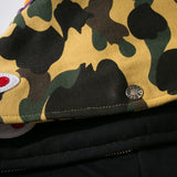 Bathing Ape Hoodie Shark Under the Stars Hooded Cardigan Zip Double Hat Camo Sweater Jacket