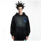 Mens Vintage T-Shirts Saint Michael Washing vintage Loose Hooded Sweater Hoodie