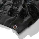 Bathing Ape Hoodie Autumn/Winter Camouflage Shark Hooded Cardigan Sweater Jacket