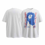 SAINT MICHAEL Vintage T Shirt Crew Neck Short Sleeve