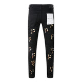 Purple Brand Jeans Pure Cotton High Street Trend #9008