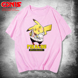 Men and Women Pokemon Pikachu T Shirt Pikachu Joint Name Short Sleeve T-shirt