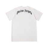 Palm Angels T Shirts Angel Broken Head Heart Printing Short Sleeve T-shirt Men's Loose