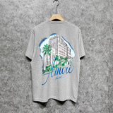 Amiri t shirts city forest printing short sleeve