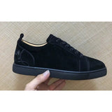Louboutin-style red bottom shoes european station cl electric embroidery rivets red bottom sneakers easiest for matchtrendycouple style casual shoes guangdong