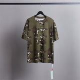 Off White T Shirts Tie-Dye Process Loose Men'S And Women'S Same Style Pure Cotton Short Sleeves