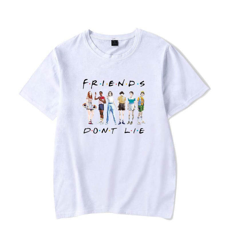 Stranger Things T Shirt Stranger Things Season 3 Casual Loose-Fitting T-shirt Men and Women