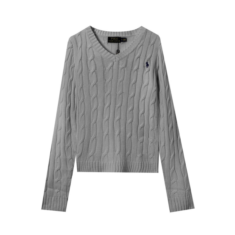 Ralph Lauren Knitted sweaters V-neck twist knitted sweater