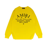 Amiri Long Sleeved Shirt Printed Trendy Pure Cotton
