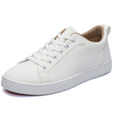 Louboutin-style red bottom shoes autum leather white shoes men's shoes cl red bottom casual shoes fashiontrendy business board wholesale