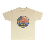 Rhude T Shirts Printed Trendy Pure Cotton