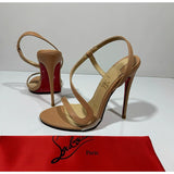 Louboutin-style red bottom shoes exportcl red bottom high heels socialite style elegant one-strap sandals socialite elegantsexy snake-shaped open-toe women's shoes