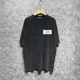 Amiri washed t-shirt hollywood artistic word printing short sleeve