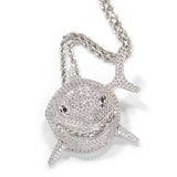 6IX9INE Pendant Zircon Shark Pendant Men