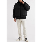 Unisex Coat FOG Loose Stand-Up Collar Filled Cotton Jacket