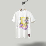 Travis Scott T Shirts x Mitchell x Ness LSU Tigers Hand-Drawn Short Sleeve